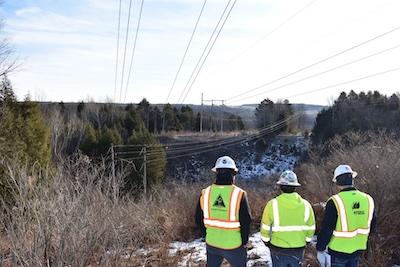 Workers discussing project